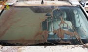 АнтиДождь процесс правильного нанесения состава на поверхность лобового стекла 